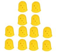 Abaodam 12pcs Guitarist Essential Silicone Finger Guards Non-slip Sleeves for Fingers Pain Reduction for Ukulele Guitar Players
