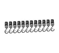 Abaodam 12pcs Heavy Duty Stroller Hooks Hanger for Diaper Bags Pram Hooks Stroller Bag Clip for Parenting The Go