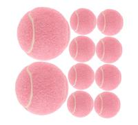 Abaodam 12pcs High Elasticity Training Tennis Balls for Beginners Wear Resistant Practice Balls for Indoor Outdoor Use Pink for Player Fitness Massage