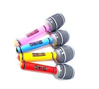 Abaodam 12Pcs Inflatable Microphones PVC for Pool and Beach Parties Birthday Party Favors Random Colors Swimming Props Random Color