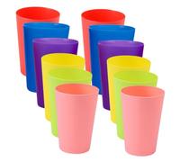 Abaodam 12Pcs Interactive Stacking Cups for Vibrant Color Learning for Sorting Counting Cognitive Skills Development for Parties Early Learning Activities