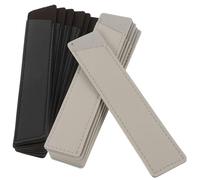 Abaodam 12pcs Leather Pen Sleeve with Elastic Band for Notebook Journal