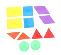Abaodam 12pcs Magnetic Geometry Learning for Boys and Girls Shape Sorting Toy for Preschoolers Enhancing Fine Motor Skills and Spatial Awareness Geometric Shapes Recognition