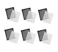 Abaodam 12PCS Mesh Filter Bags with Zipper Closure for Aquarium Fish Tank and Garden Durable Fine Mesh Media Bags White and Black for Phosphate Nitrate Removers and Media
