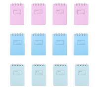 Abaodam 12pcs Mini Spiral Coil Notebooks A7 Size Portable Memo Pads Random Colors Creative Notepad for Home Office and Travel Use