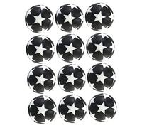 Abaodam 12pcs Mini Table Soccer Balls Replacement Accessory for Standard Foosball Tables White Black Footballs for Home and Outdoor Games