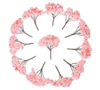 Abaodam 12pcs Miniature Cherry Blossom Trees Artificial Landscape Scenery Model Decorations for Sand Table Diorama Flower Prop 6.5cm Height