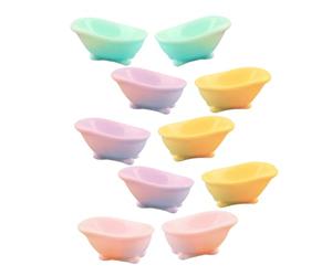 Abaodam 12pcs Miniature Realistic Bathtub Dollhouse Accessories Tiny Bath Tub Models Micro Furniture for Doll Bathroom Decor Creative Small Bathroom Scene Random Color