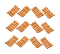 Abaodam 12pcs Miniature Resin Rafts Ornaments Chinese Style Realistic Mini Boats for DIY Micro Landscape Compact Decorative Garden Accessories Fine Craftsmanship for Indoor and Outdoor Use
