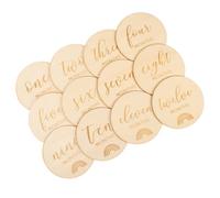Abaodam 12pcs Monthly Cards Growth Photography Props for Newborns Smooth Edges for Capturing Special Moments