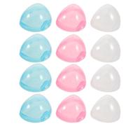 Abaodam 12pcs Pacifier Storage Box Portable Case for Stroller in Pink Blue Multifunctional Organizer for Diaper Bag Dishwasher-Safe Protective Holder