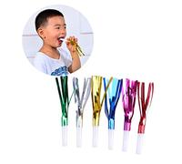 Abaodam 12pcs Party Blowouts Noise Maker Whistles for Glitter Fringed Noisemakers Random Colors Birthday Party Favors and Supplies for Christmas and Celebrations Random Color