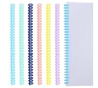Abaodam 12pcs Plastic Binder Rings for Sketch Books Binder Mechanism, Resisting Bending and Breakage, Add or Remove Pages Easily, for Organizing Your Works