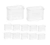 Abaodam 12pcs Plastic Whistle Mouth Covers for Referees and Coaches Large Size Protective Grip Covers for Outdoor Sports Training and Football