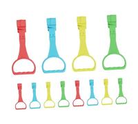 Abaodam 12pcs Pull Up Rings for Walking Aid and Fitness Training Multi-Angle Stand Rings with Safety Design Coordination Development Tool for Playpen and Early Motor Skills