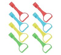 Abaodam 12pcs Pull Up Rings for Walking Practice Portable Safety Standing Rings in Blue Red Yellow Green Fitness and Coordination Development Multi-Angle Arm Training Tools for Playpen and