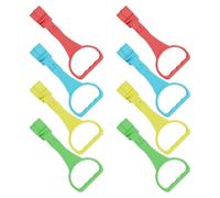 Abaodam 12pcs Pull Up Rings Playpen Walking Helper Set, Safety Hanging Rings for Bed and Nursery, Plastic Stand-Up Exercise Tool for Fall Prevention and Muscle Development