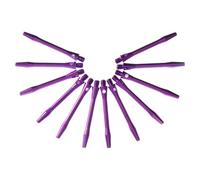 Abaodam 12pcs Purple Aluminum Alloy Dart Shafts 2ba Thread Rod Accessories