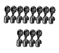 Abaodam 12pcs Rotatable Microphone Clip Holder for Handheld Mic Standard Threaded Connection for Easy Installation for Podcasting Presentations and Video Chatting