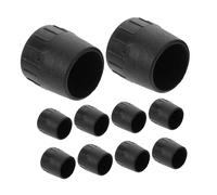 Abaodam 12pcs Rubber Microphone Stand Foot Caps for Tubes Shock-absorbing Protective Covers for Mic Arm Stands Instrument Accessories for Recording Studios and Live Performances