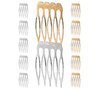 Abaodam 12pcs Side Combs for Women Hairdressing Combs Made of Iron with Elegant Appearance and Firm Hold, Suitable for Wedding Veil and Daily Styling