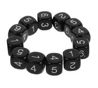 Abaodam 12pcs Sided Plastic Number Dice Set for Math Practice Arithmetic Teaching Aid Enhancing Calculation Speed and Accuracy Interactive Learning for Classroom and Board Games