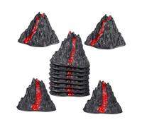 Abaodam 12pcs Simulation Volcano Models Fake Volcano Ornaments with Stable Base for Sand Table Landscape Decoration and Office Desk Display