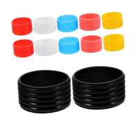 Abaodam 12pcs Slip Racket Grip Rings Sweatproof Silicone Handle Covers for Tennis Padel Pickleball Paddles Grip Enhancer for All Conditions