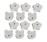 Abaodam 12pcs Small Animal Volcanic Lava Stones for Hamsters Rabbits Guinea Pigs Molar Teeth Grinding Chew Durable Natural Pet