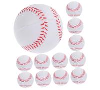 Abaodam 12pcs Soft PU Training Baseballs for Beginners Flexible Decompression Fidget Balls with Elasticity and Impact Resistance Safe Sports for Baseball and Softball Practice