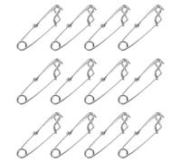 Abaodam 12pcs Stainless Steel Sea Fishing Snap Clips with Open and Closed Eye Connectors High Strength Anti-rust Snap Buckles for Offshore Tuna and Crankbait Angling Saltwater Fishing Lure