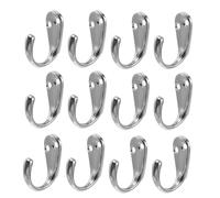 Abaodam 12pcs Vintage Alloy Coat Hooks Single Hanger for Living Space Bedrooms Multipurpose Utility