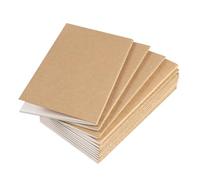 Abaodam 12pcs Vintage Kraft Paper Notebooks Set, Small Blank Plain Paper Journals for Travel, Writing, Drawing, and Sketching, Soft Cover Mini Notepads for School, Office, and Personal Use
