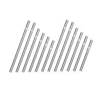 Abaodam 12Pcs Wind Chime Tubes DIY Parts Colored Hanging Tubes for Wind Chime Crafts with Lengths Suitable for Outdoor Garden and Indoor Pendant Making
