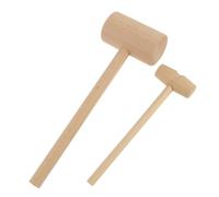 Abaodam 12Pcs Wooden Crab Hammer for Seafood Shell Cracking Multifunctional Lobster Mallets for DIY Jewelry Making Leathercraft and Party Use Natural Wood Material