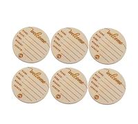 Abaodam 12pcs Wooden Name Signs for Newborn Monthly Unique Photo Props for Capturing Growth Moments and Creating Memorable Albums