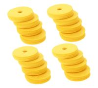 Abaodam 12pcs Yellow Cymbal Felt Pads Drum Felt Washers for Hi-hat Stands and Cymbals Easy to Install Replacement for Band Rehearsals and Performances