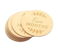 Abaodam 13pcs Wooden Cards Unisex Growth Photo Props for Newborns Unique Keepsake Memory Signs for Monthly and Announcements