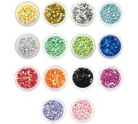 Abaodam 14 Boxes Star Shaped Nail Charms for Nail Art Shiny Sequin Glitter Stars with Acrylic Material Creative and Stylish Design at Home