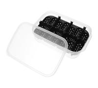 Abaodam 14-compartment Reptile Hatching Box for Reptile Pets and Snakes, Black Plastic Breeding Box with Support for Repeated Use and Easy to Manage Design, for Incubation and Hatchery