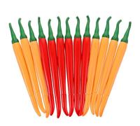 Abaodam 14pcs Chili Shape Gel Ink Pens, Black Ink Rollerball Signature Pens for Students, Cute Vegetable Design Writing and Drawing Stationery Set for School and Office