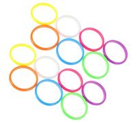 Abaodam 14pcs Colorful Plastic Bangle Bracelets for Women Vibrant DIY Wrist Bands Rave Candy Accessories for Festivals Eye Catching Retro Jewelry for Parties and Casual Wear
