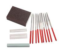 Abaodam 14pcs Guitar Grinding Tool Set Guitar Repair Kit Sharpening Stones Frets Nut File Sponge Bass Repair Tool Accessories Kit