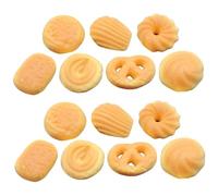 Abaodam 14Pcs Miniature Dessert Models for Dollhouse Realistic Tiny Cookie Props Decorative Mini House Accessories for DIY Food Scenes