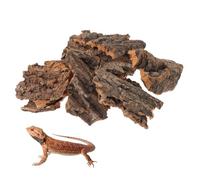 Abaodam 14pcs Natural Cork Bark Reptile Hideout and Climbing Platform for Terrarium Substrate Decor for Lizard Gecko and Turtle Habitat Enhances Exercise and Natural Behavior