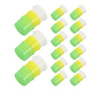 Abaodam 15 Sets Plastic Medicine Dispenser Cups with Leakproof Lids and Compact Design, Pvc Pill Organizer Cups for Daily Oral Liquid Medication, for Travel and Nursing Use