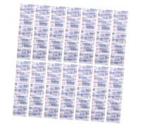 Abaodam 150pcs Blue Metal Detectable Waterproof Bandages for Kitchen Use, Breathable Pe Adhesive Patches Water-Resistant Surface, Flexible Square Wound Protection for Wet or High-Humidity