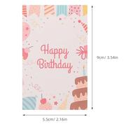 Abaodam 150pcs Happy Birthday Cards Bulk with Envelopes Assorted Colour Paper Greeting Cards Premium Feel Personalizable for Birthday Celebration and Greetings