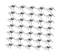 Abaodam 150pcs Mini Plastic Spiders Scary Prank Props Halloween Decorations for Haunted Houses Spooky Party Reusable Fake Spider for Interactive Fun and Versatile Setups