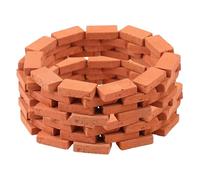 Abaodam 150pcs Miniature Handmade Bricks DIY Fake Wall Bricks for Sand Table Layouts and Architectural Models for Garden Train Station and Dollhouse Crafts